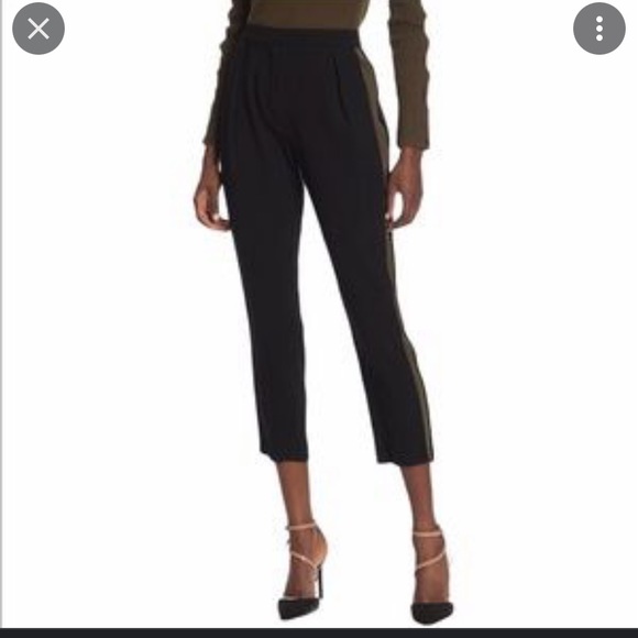 Ramy Brook Silk Carey Side Stripe Pants 